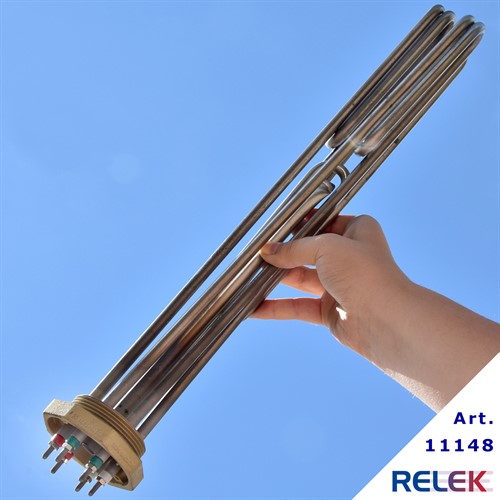 Elpatronelement 2000W 2,7W/cm² R50 IL=435mm OE-33 rostfritt