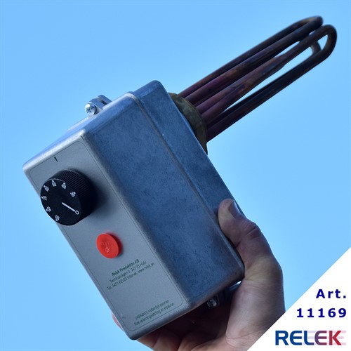 Elpatron 2250W 30-90°C 2-stegs EP2-2,25cu koppar