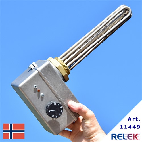 Elpatron 2000W 30-90°C 2-stegs EP2-SN-2rf sidomont 230V No