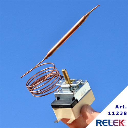 Termostat 0-60°C 1-pol CAEM 1-stegs med växlande kontakt