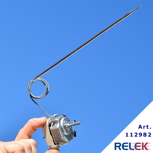 Termostat 30-90°C 2-pol EGO 2-stegs med smal bulb