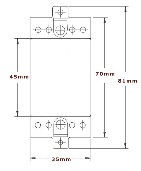 termostat yttre mått på 81 mm resp 35 mm